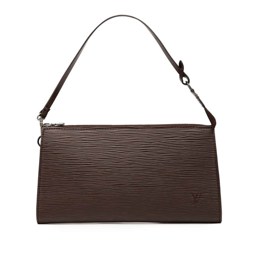 Louis Vuitton Epi Pochette Accessoires Brown Leather Very good condition - Front View