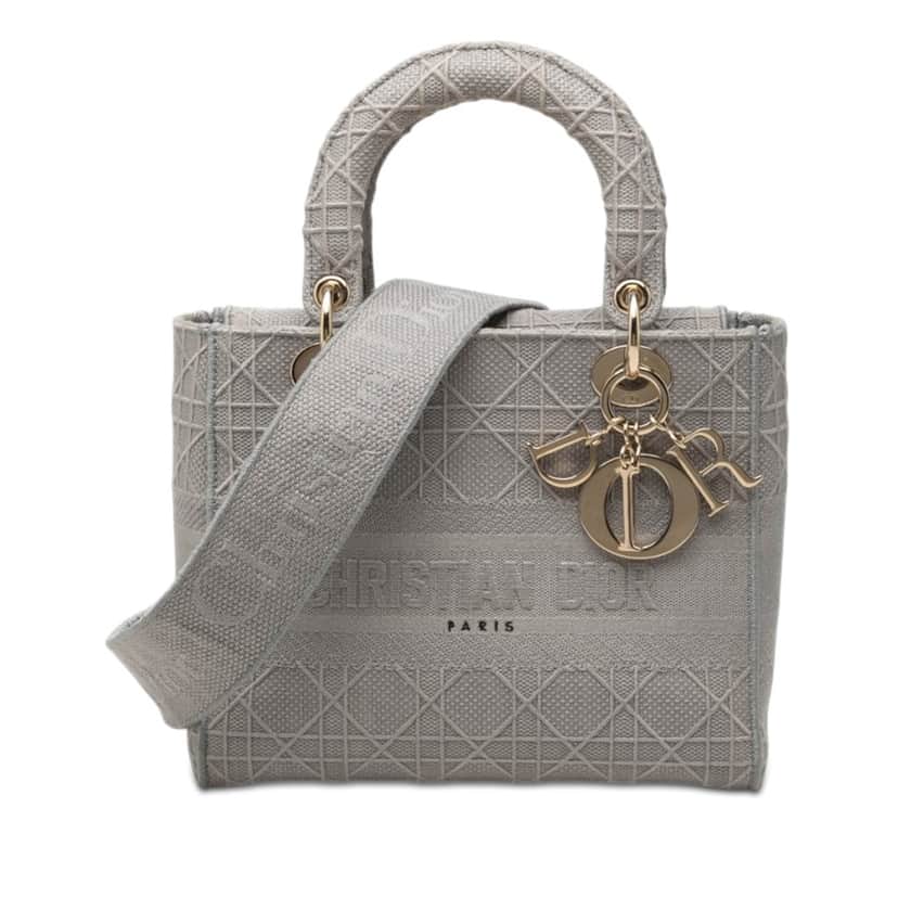 Dior Medium Canvas Cannage Lady D Lite Other Very good condition - Front View