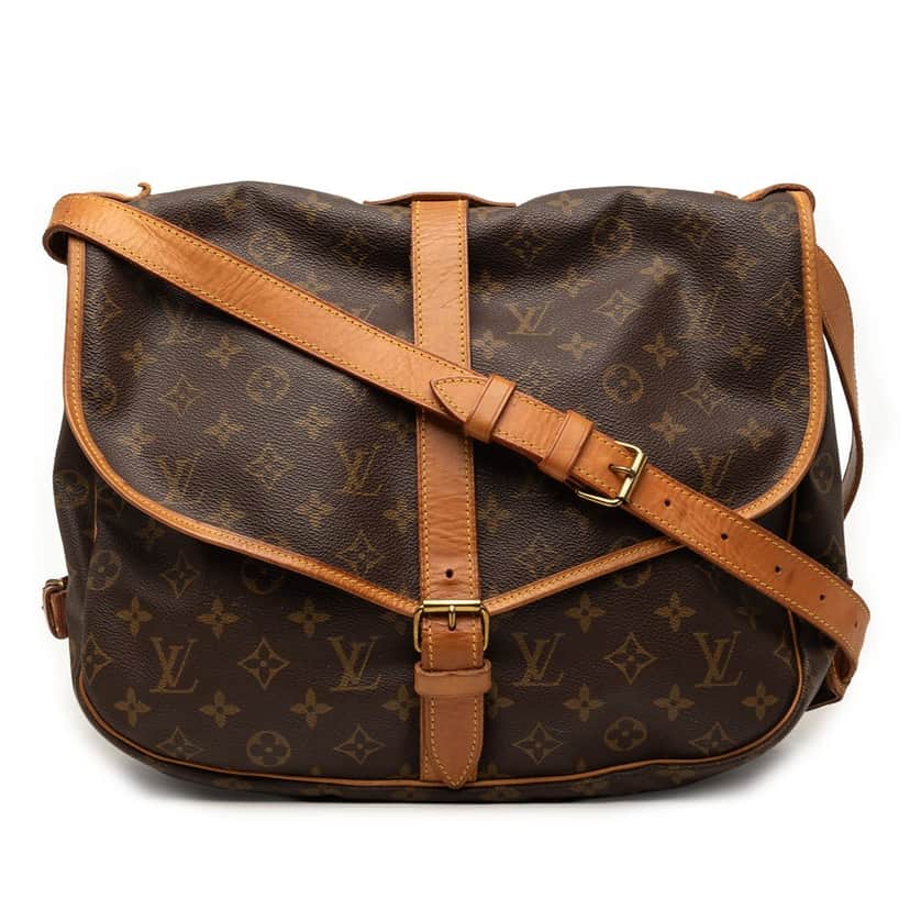 Louis Vuitton Monogram Saumur 35 Brown Good condition - Front View