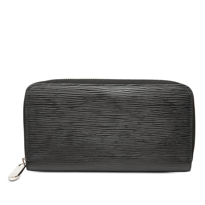 Louis Vuitton Epi Zippy Long Wallet Black Leather Very good condition - Front View