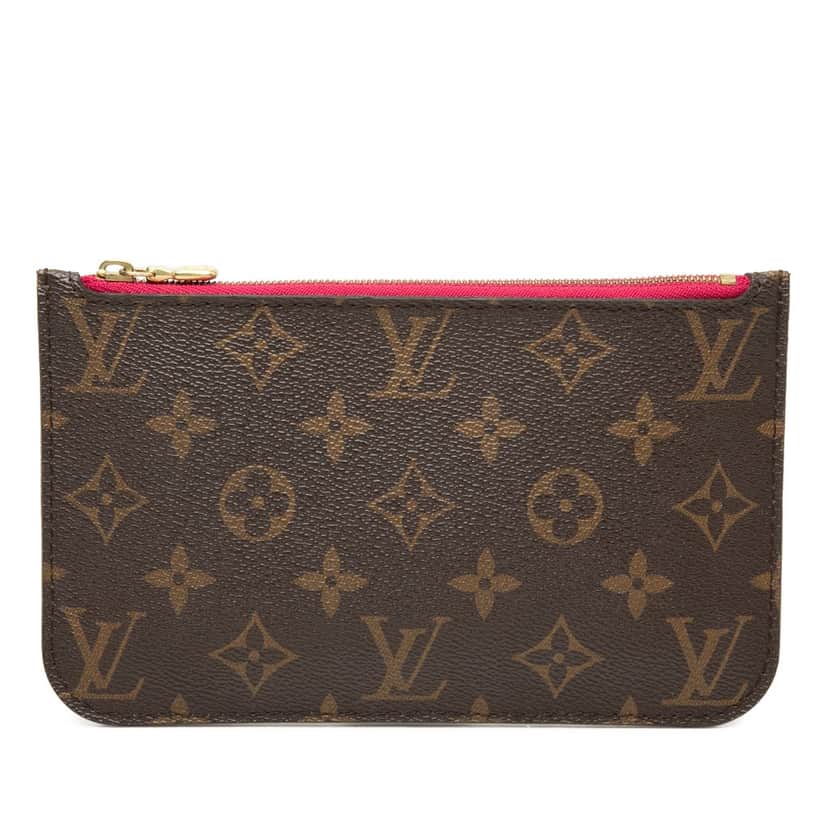 Louis Vuitton Monogram Neverfull PM Pouch Brown Very good condition - Front View