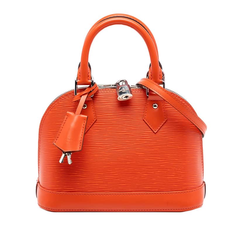 Louis Vuitton Epi Alma BB Orange Leather Very good condition - Front View