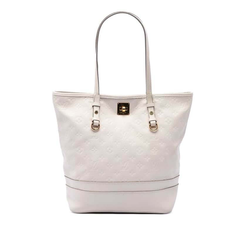Louis Vuitton Monogram Empreinte Citadine PM White Leather Very good condition - Front View