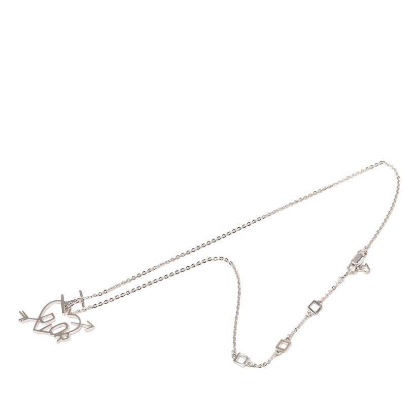 Dior Brass I Love Dior Pendant Necklace