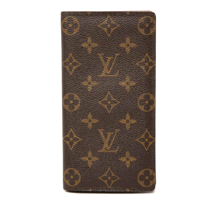 Louis Vuitton Monogram Brazza Long Wallet Brown Very good condition - Front View