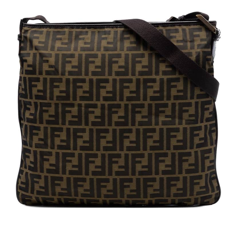 Fendi Zucca Canvas Crossbody Brown Very good condition - Front View