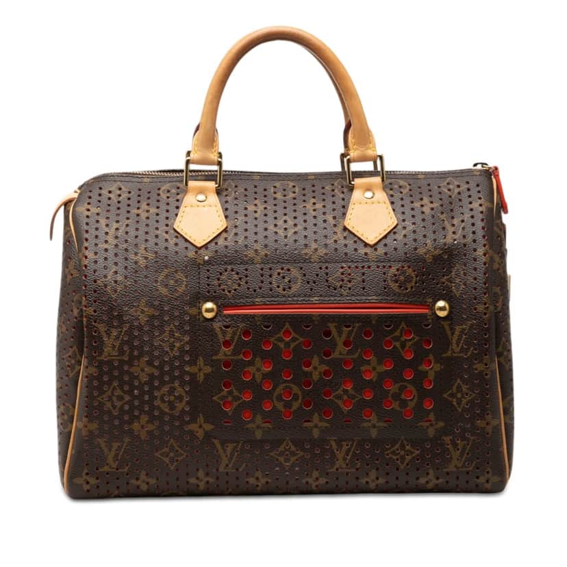 Louis Vuitton Monogram Perforated Speedy 30 Brown Very good condition - Front View