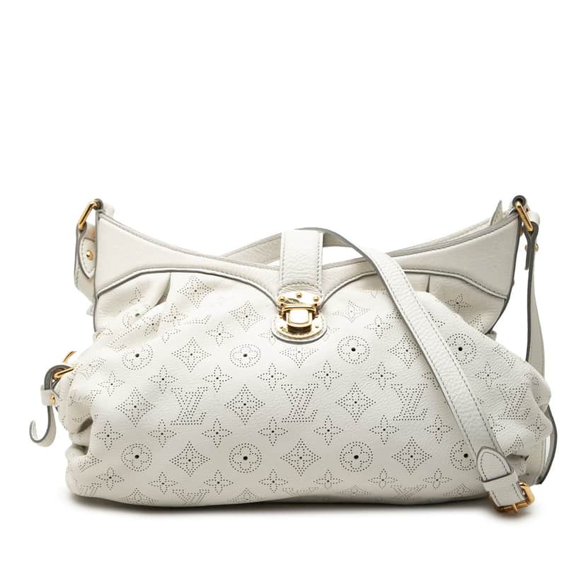 Louis Vuitton Monogram Mahina XS White Leather Very good condition - Front View