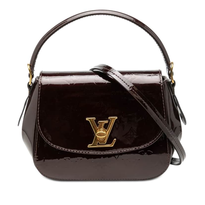 Louis Vuitton Monogram Vernis Pasadena Purple Leather Very good condition - Front View