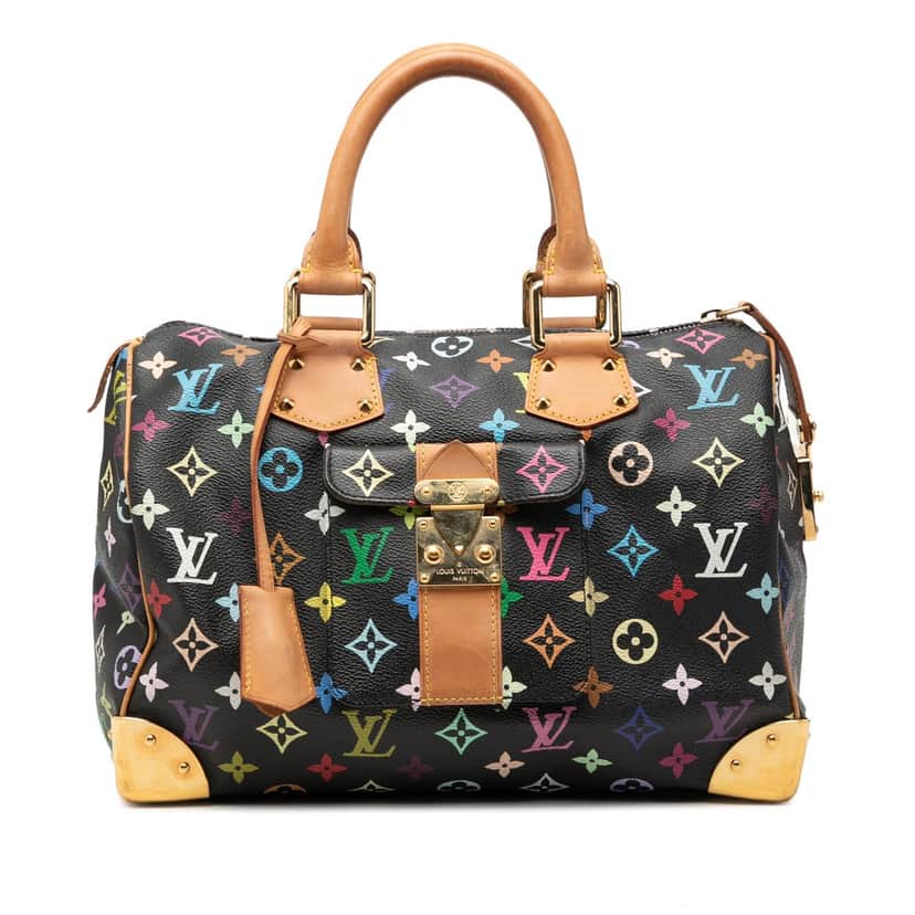 Louis Vuitton Monogram Multicolore Speedy 30 Black Very good condition - Front View