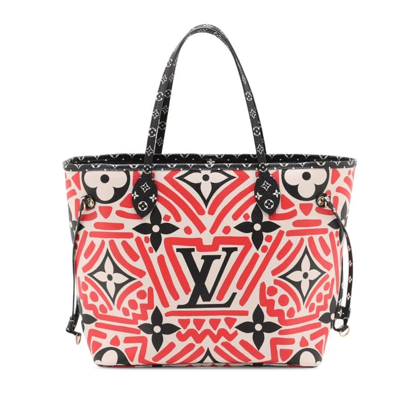 Louis Vuitton Monogram Giant Crafty Neverfull MM Red Very good condition - Front View