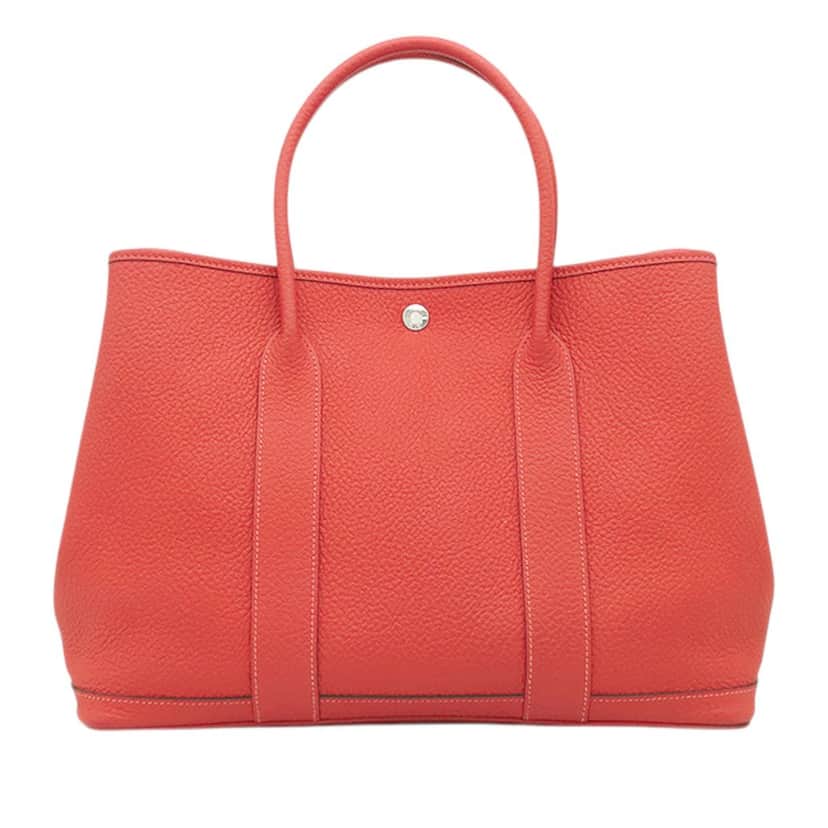 Hermès Negonda Garden Party 36 Red Leather Very good condition - Front View