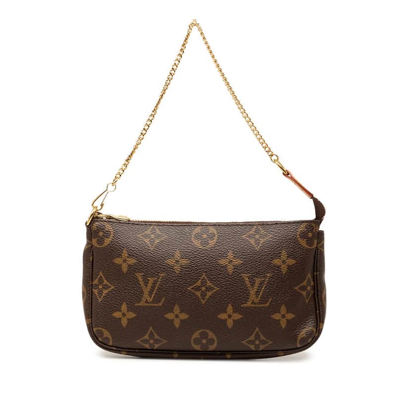 Louis Vuitton Monogram Mini Pochette Accessoires Brown Very good condition - Front View