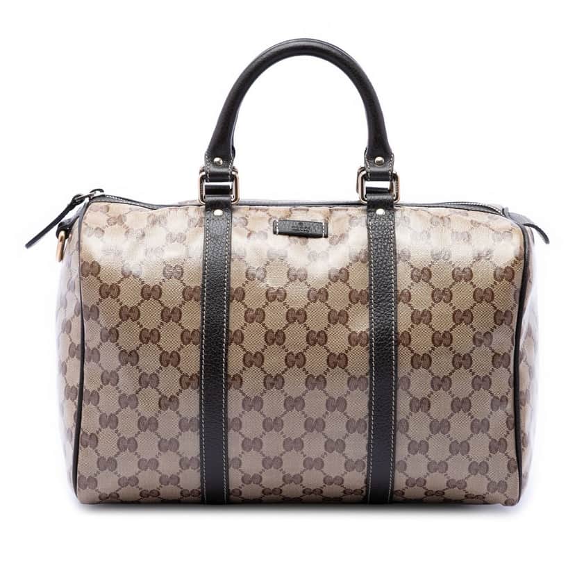 Gucci Medium GG Crystal Joy Boston Bag Beige Very good condition - Front View