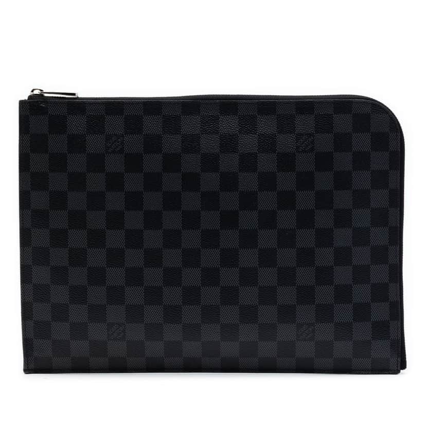 Louis Vuitton Damier Graphite Pochette Jour GM Black Very good condition - Front View