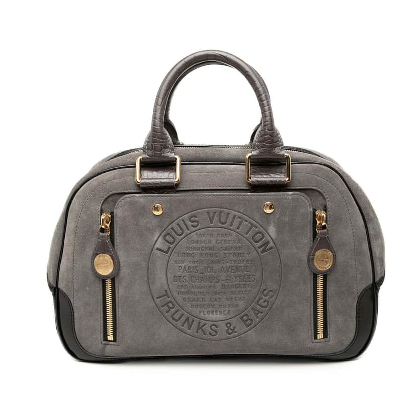 Louis Vuitton Havane Stamped Trunk GM Other Leather Very good condition - Front View