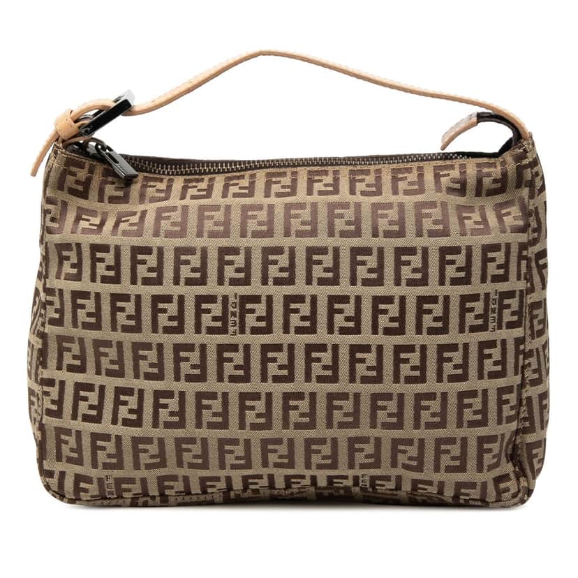 Fendi Zucchino Canvas Handbag