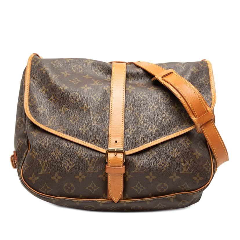 Louis Vuitton Monogram Saumur 35 Brown Very good condition - Front View