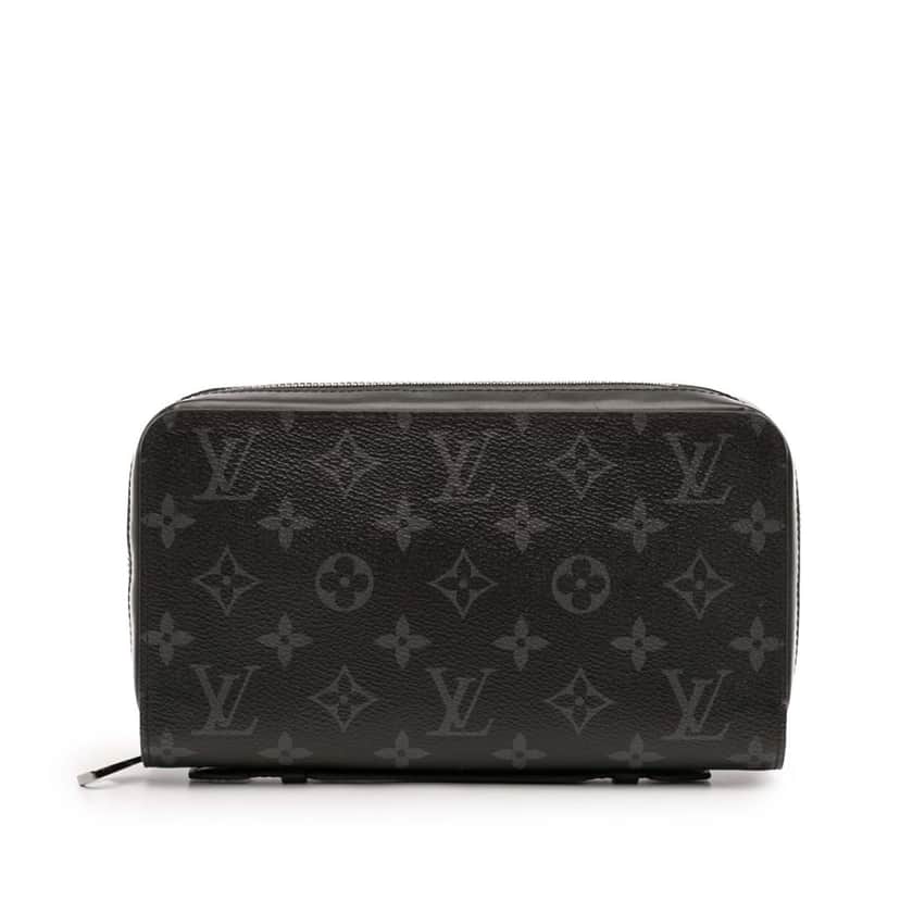 Louis Vuitton Monogram Eclipse Zippy XL Black Very good condition - Front View