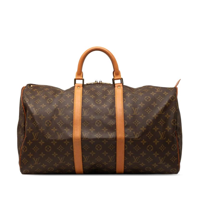 Louis Vuitton Monogram Keepall 50 Brown Good condition - Front View