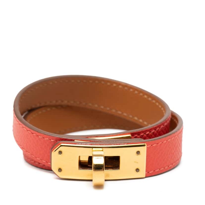 Hermès Leather Kelly Double Tour Bracelet