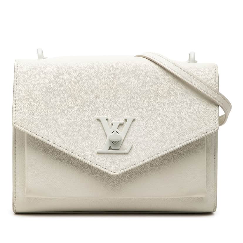 Louis Vuitton Soft Calfskin MyLockMe Chain BB White Leather Very good condition - Front View