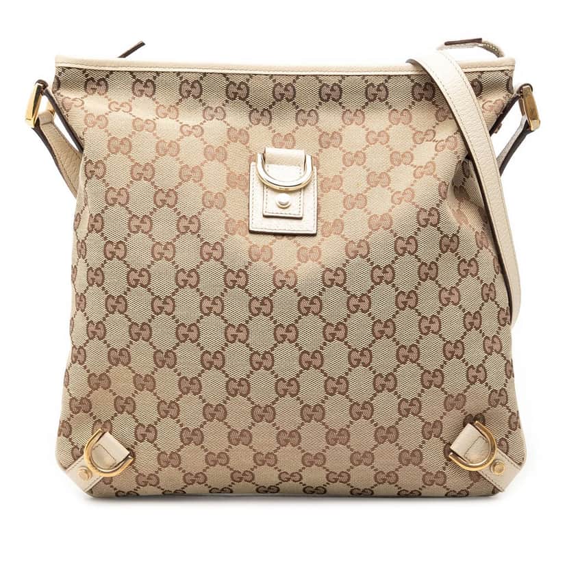 Gucci GG Canvas Abbey D Ring Crossbody Beige Very good condition - Front View