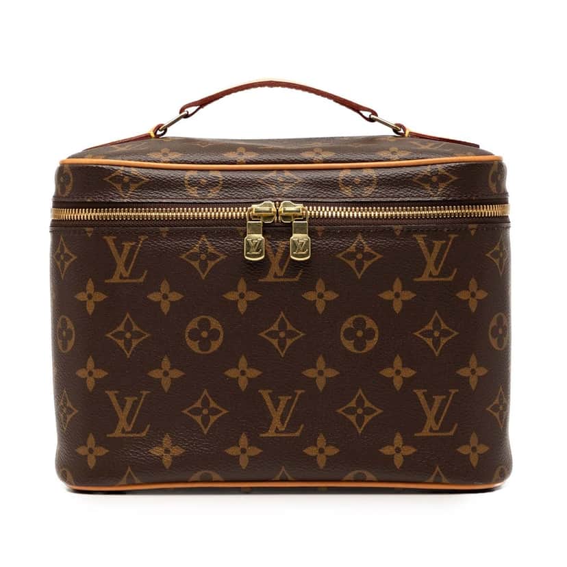 Louis Vuitton Monogram Nice BB Vanity Case Brown Very good condition - Front View