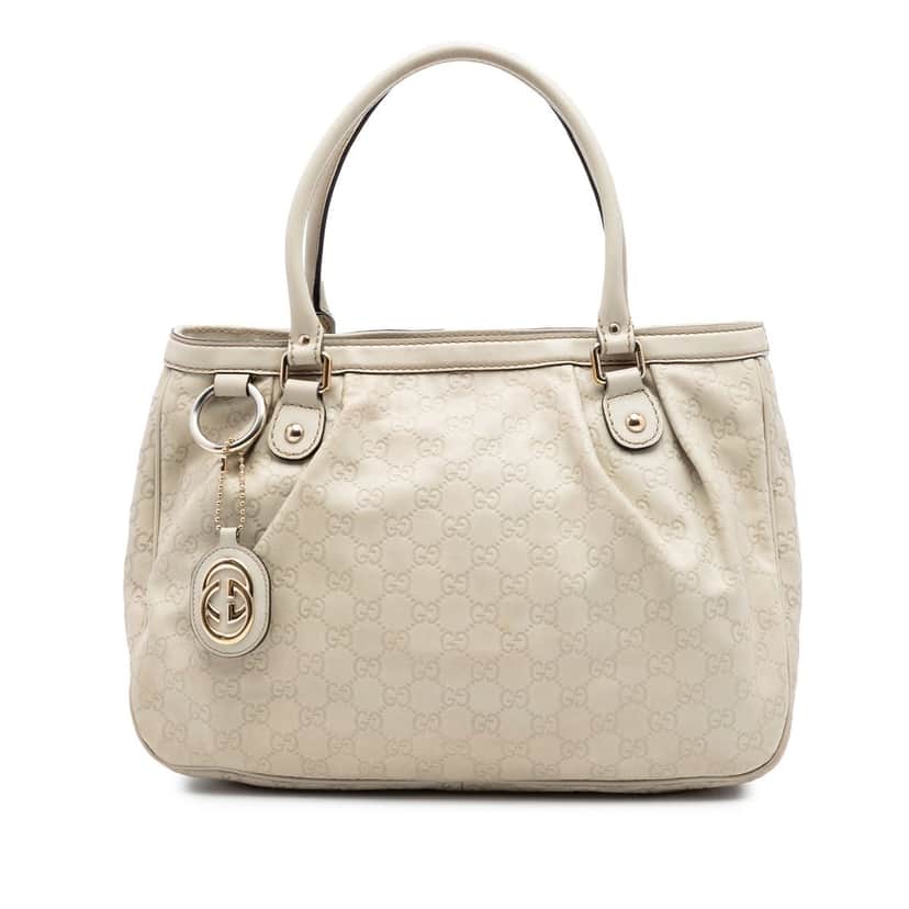 Gucci Guccissima Sukey Tote Brown Leather Very good condition - Front View