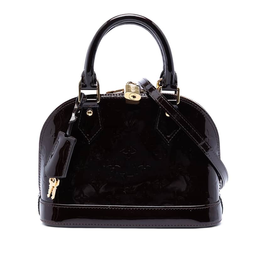 Louis Vuitton Monogram Vernis Alma BB Purple Leather Very good condition - Front View