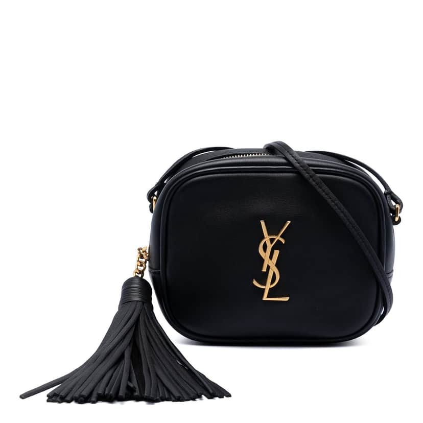 Saint Laurent Calfskin Monogram Blogger Bag Black Leather Very good condition - Front View