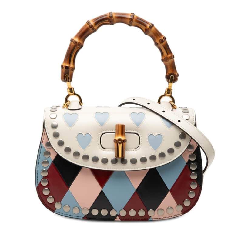 Gucci Small Calfskin Lovelight Bamboo Top Handle Bag Other Leather Very good condition - Front View