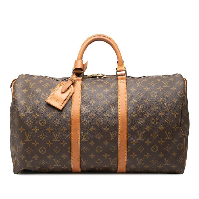 Louis Vuitton Monogram Keepall 50 Brown Good condition - Front View