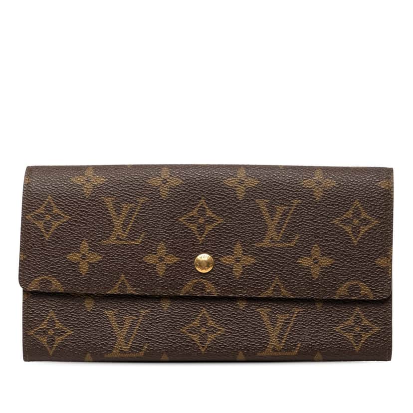 Louis Vuitton Monogram Sarah Long Wallet Brown Very good condition - Front View