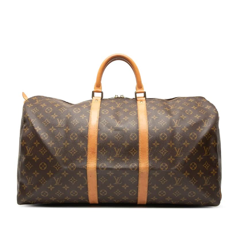 Louis Vuitton Monogram Keepall 55 Brown Very good condition - Front View