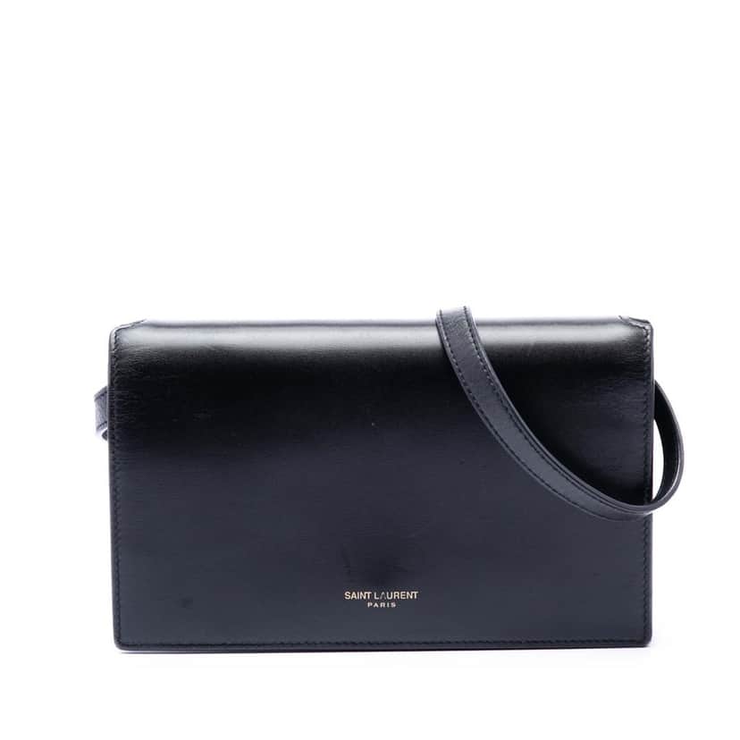 Saint Laurent Leather Crossbody Black Leather Very good condition - Front View