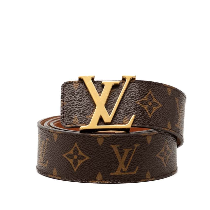 Louis Vuitton Monogram Initiales Reversible Belt Brown Very good condition - Front View