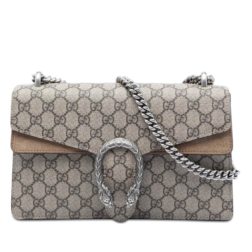 Gucci Medium GG Supreme Dionysus Shoulder Bag Beige Very good condition - Front View