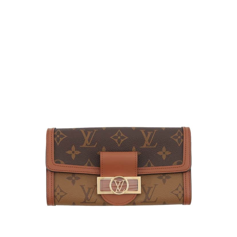 Louis Vuitton Monogram Reverse Sarah Dauphine Wallet Brown Very good condition - Front View