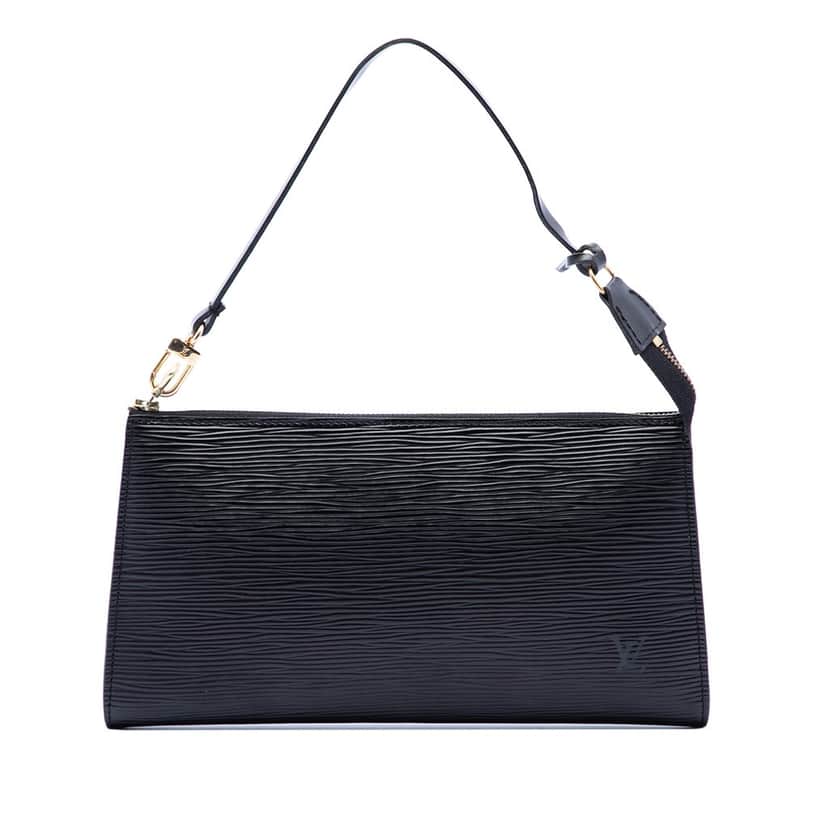 Louis Vuitton Epi Pochette Accessoires Black Leather Very good condition - Front View