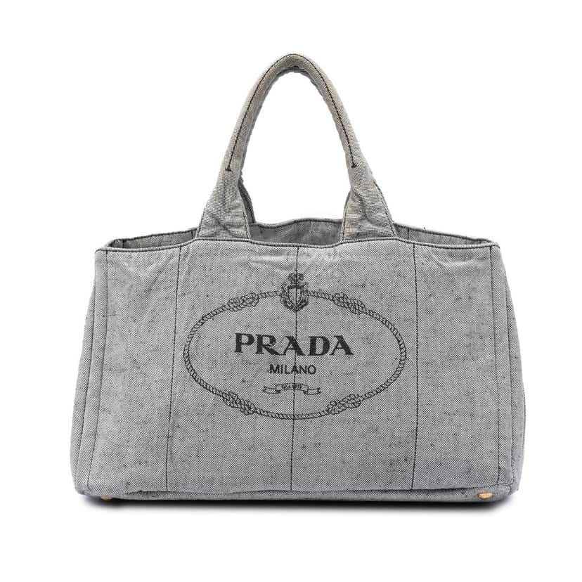 Prada Large Canvas Canapa Logo Satchel Other Very good condition - Front View