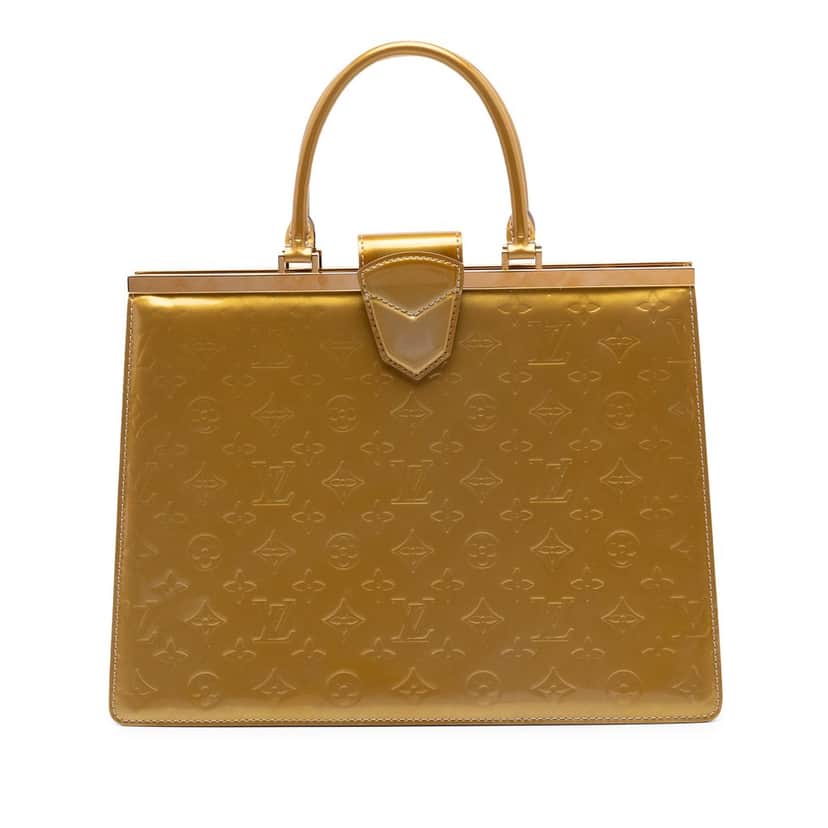 Louis Vuitton Monogram Vernis Deesse GM Gold Leather Very good condition - Front View