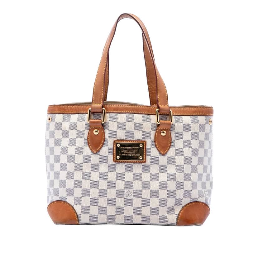 Louis Vuitton Damier Azur Hampstead PM White Very good condition - Front View
