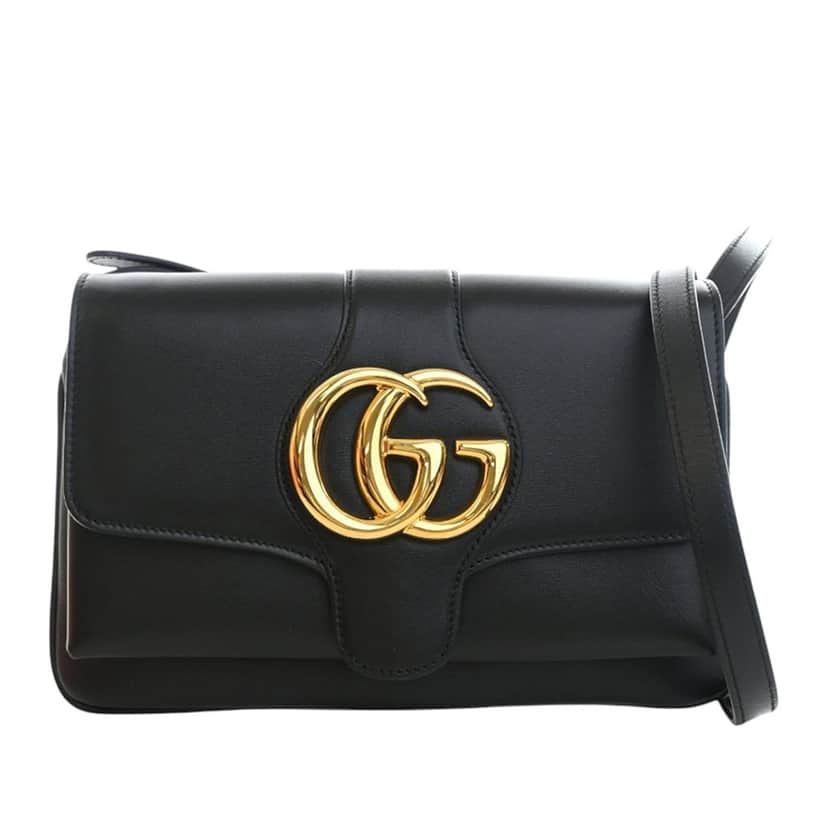 Gucci Small Leather Arli Crossbody Black Leather Very good condition - Front View