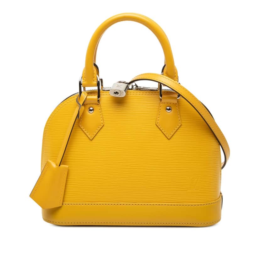 Louis Vuitton Epi Alma BB Yellow Leather Very good condition - Front View