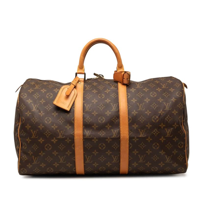 Louis Vuitton Monogram Keepall 50 Brown Good condition - Front View