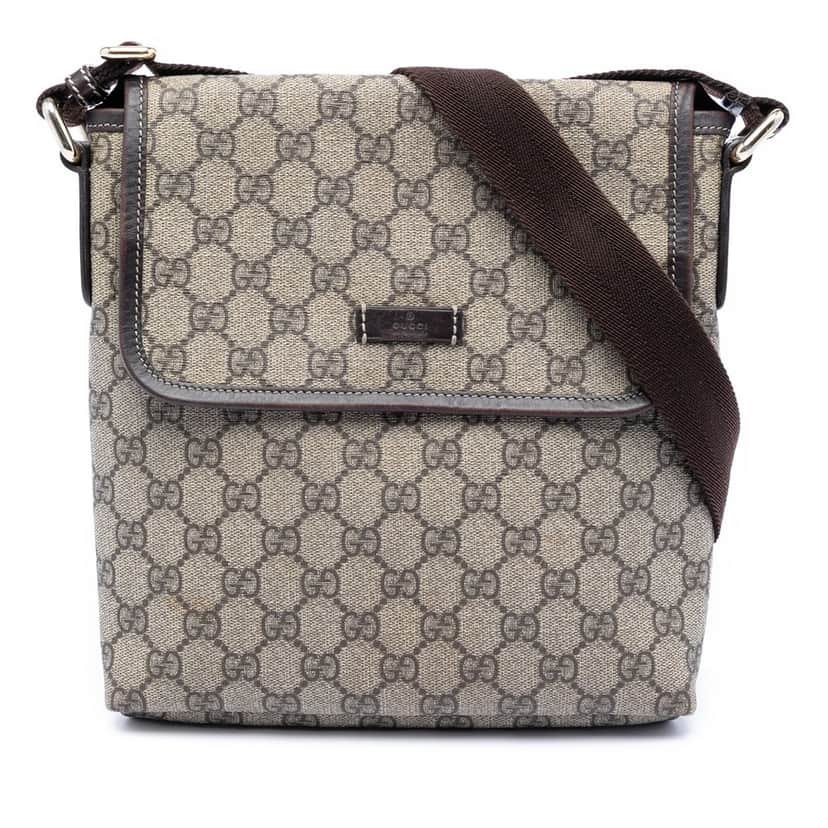 Gucci GG Supreme Crossbody Beige Very good condition - Front View