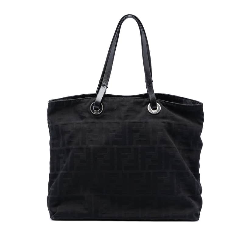 Fendi Zucca Canvas Tote Black Very good condition - Front View