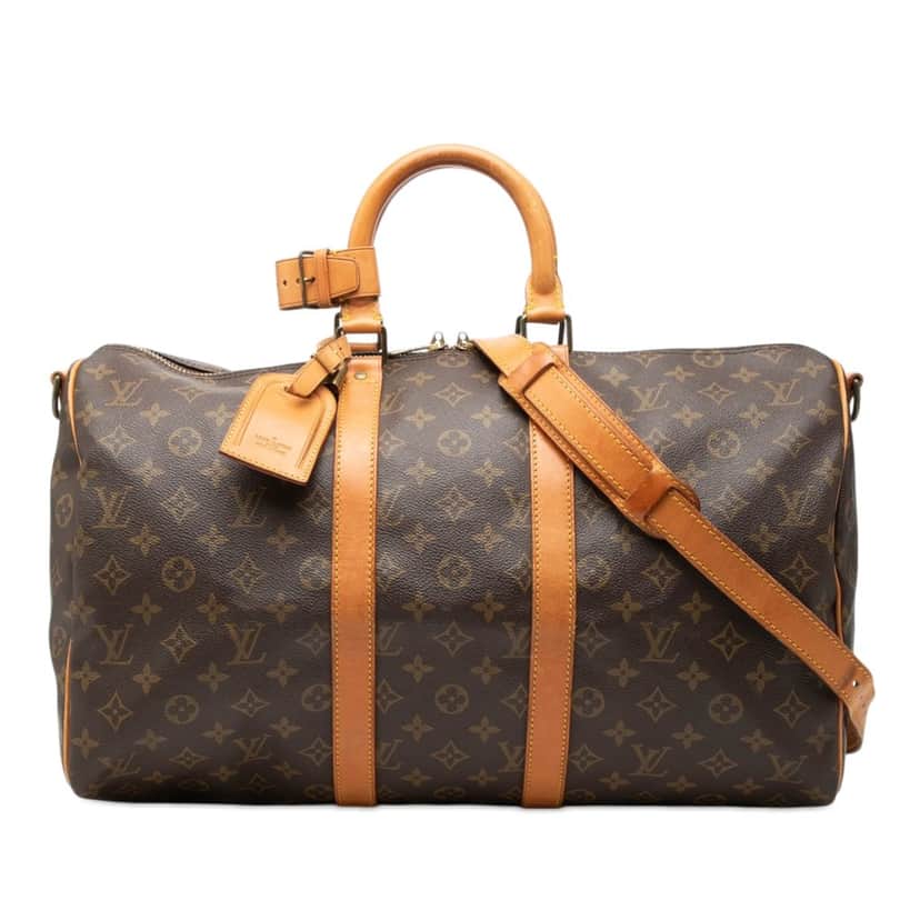 Louis Vuitton Monogram Keepall Bandouliere 45 Brown Very good condition - Front View