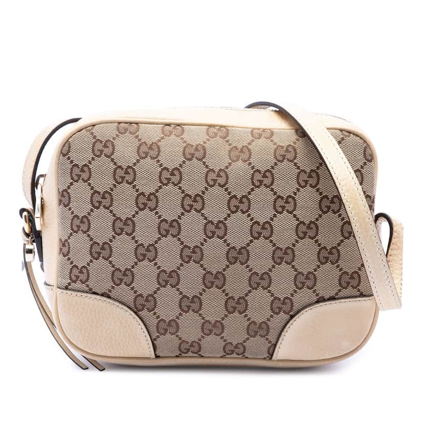 Gucci GG Canvas Bree Crossbody Beige Very good condition - Front View